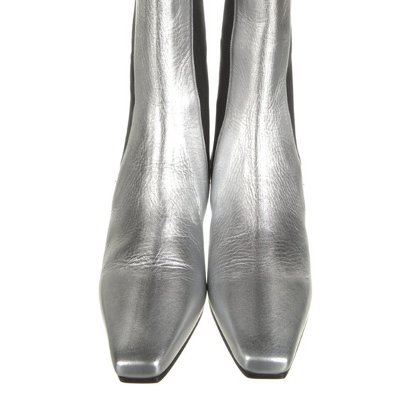 New in box - Paris Texas Silver Leather Chelsea Boots - Picture 4 of 5